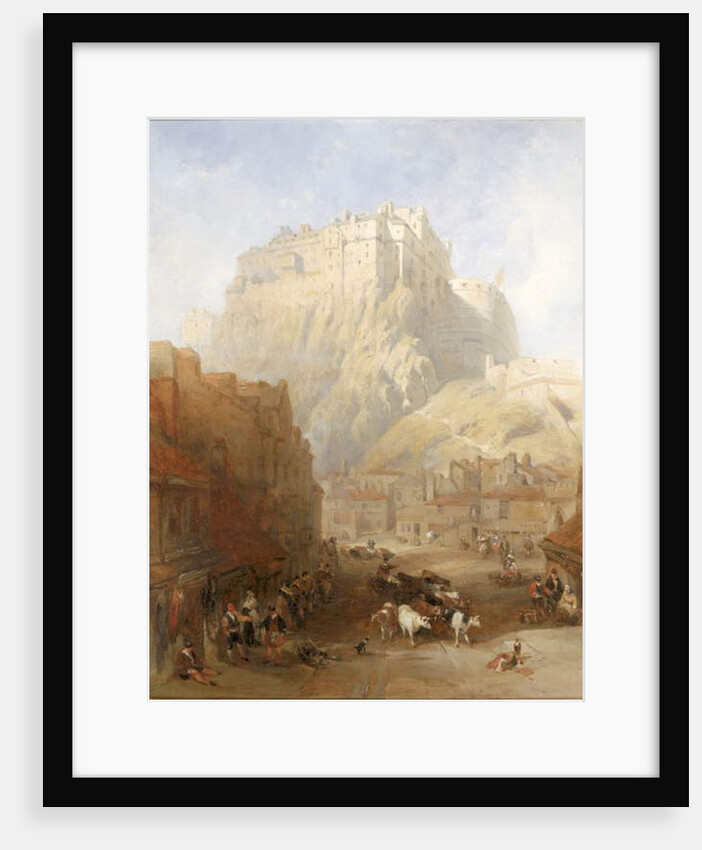 Edinburgh Castle from the Grassmarket, 1837 by David Roberts