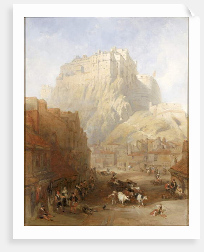Edinburgh Castle from the Grassmarket, 1837 by David Roberts