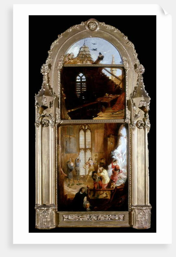 Bell-Ringers and Cavaliers Celebrating the Entrance of Charles II into London on Restoration, c.1842 by William Bell Scott