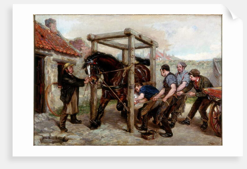 Shoeing the Bay Mare, c.1885-90 by Ralph Hedley