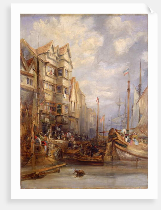 Grey Horse Inn, Quayside, Newcastle upon Tyne, c.1830-35 by George Balmer