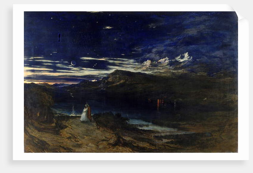 Arthur and Aegle in the Happy Valley, 1849 by John Martin