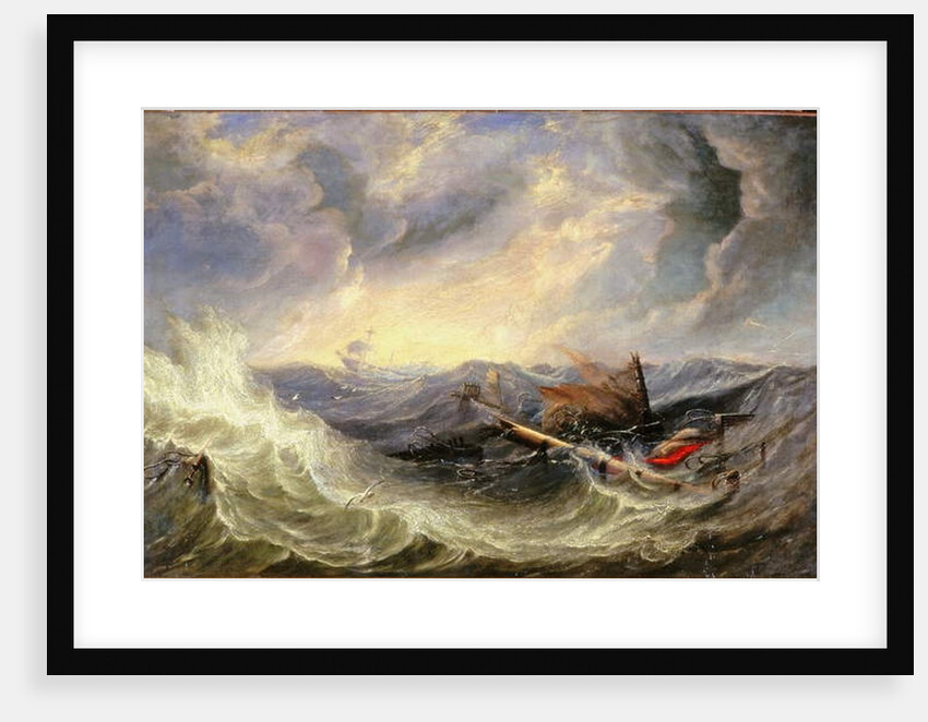 Seascape with Wreckage by John Wilson Carmichael
