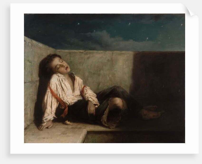 A Recess on a London Bridge, 1879 by Augustus Edward Mulready