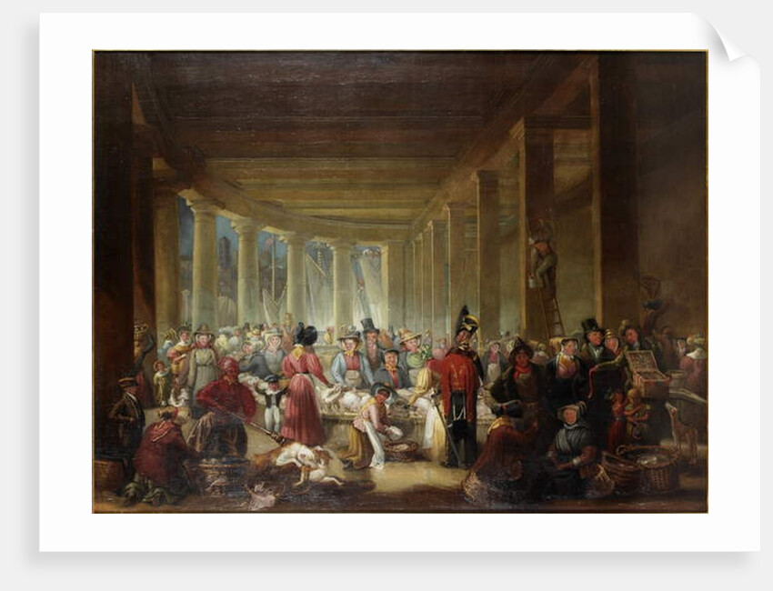 The Old Fish Market, Sandhill, Newcastle upon Tyne, c.1826-30 by Henry Perlee Parker