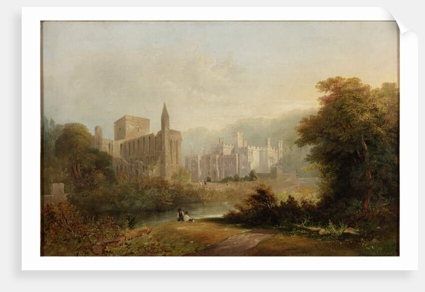 Brinkburn Grange and the Ruins of Brinkburn Priory, 1834 by John Wilson Carmichael