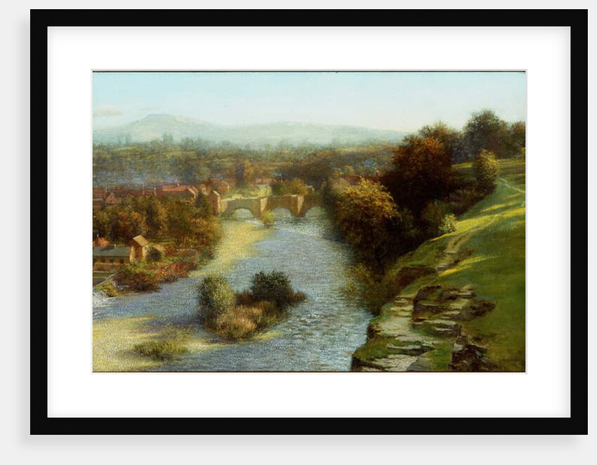 An October Flood, Ludlow, Shropshire, 1930 by Thomas Bowman Garvie