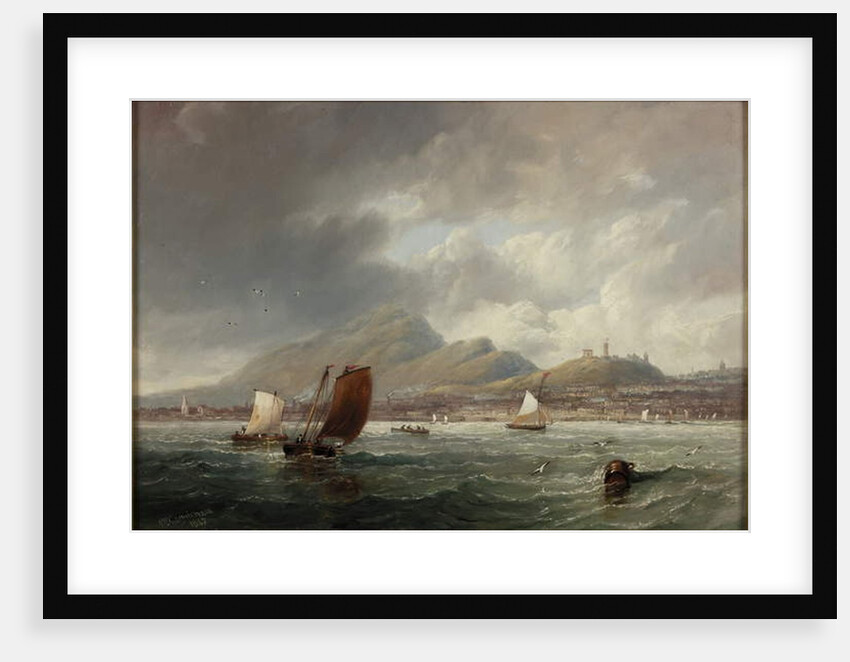 Leith and Edinburgh from the Firth of Forth, 1847 by John Wilson Carmichael