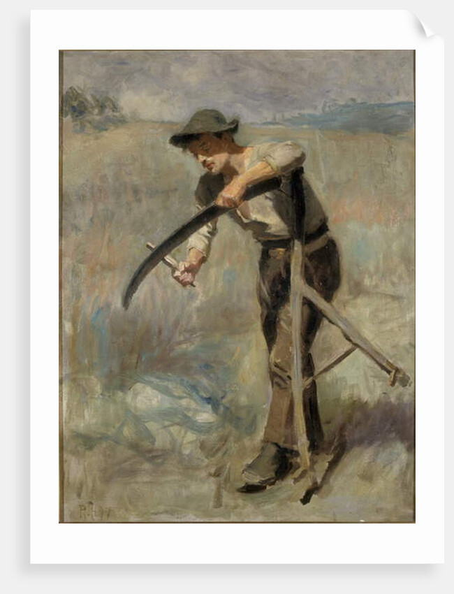 Sharpening The Scythe, 1897 by Ralph Hedley