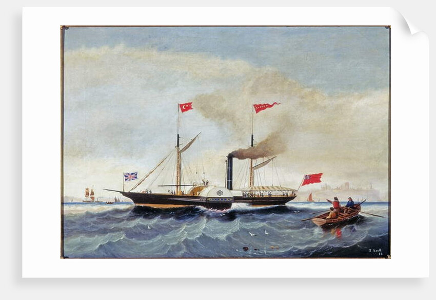 The Steam Tug 'Alfred' off Tynemouth, c.1856 by John Scott