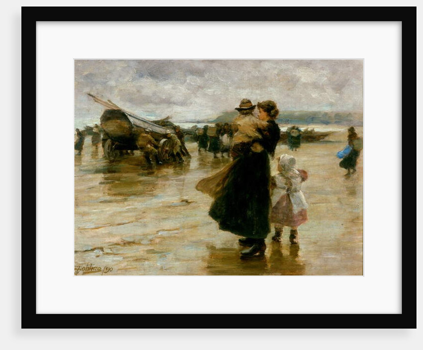 Hauling the Boats, 1890 by Robert Jobling