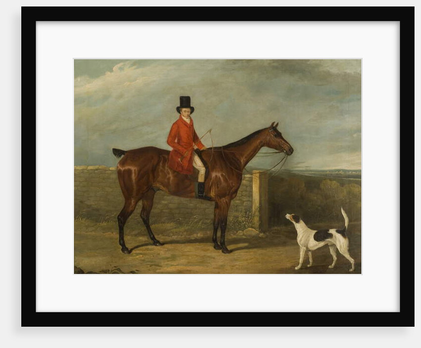John Hall Kent in Hunting Attire Seated on a Horse, 1825 by David Dalby