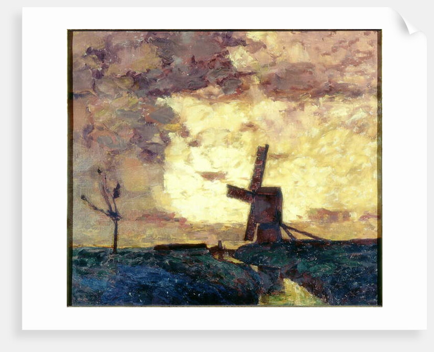 Windmill and Dyke by William Kiddier