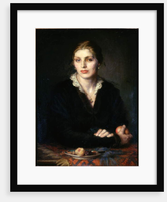 Lady with Fruit, 1917 by Dorothea Landau