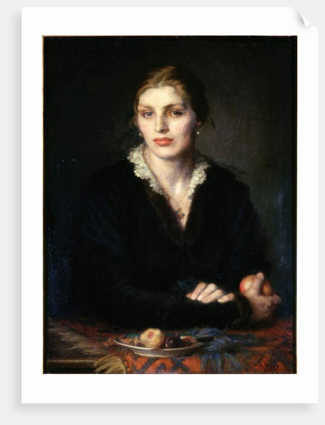 Lady with Fruit, 1917 by Dorothea Landau