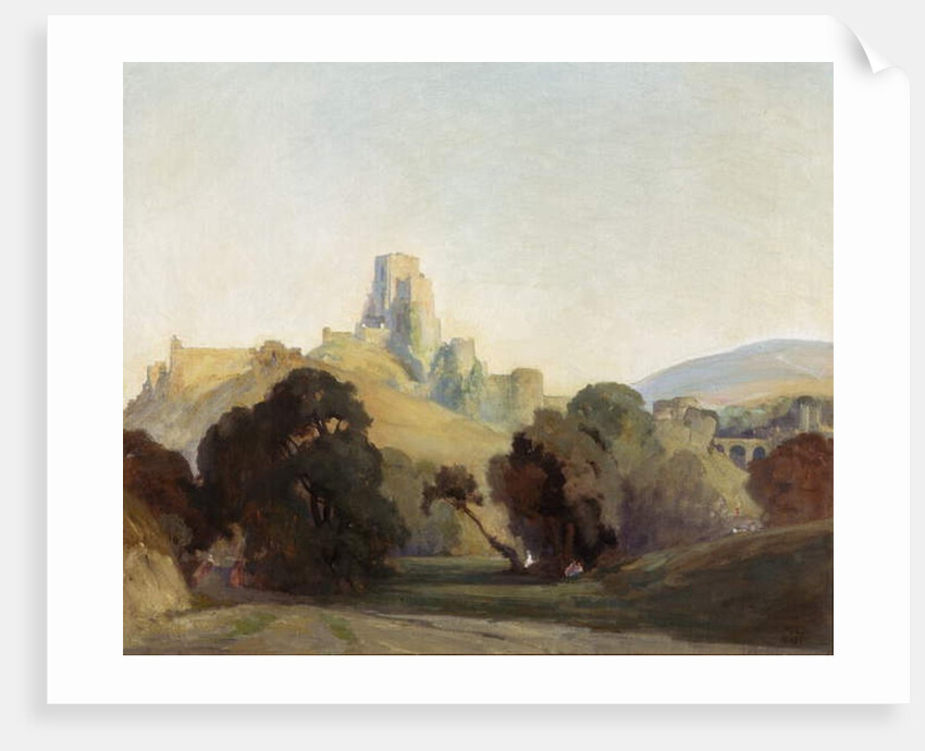 Corfe Castle, 1909 by Niels Moller Lund