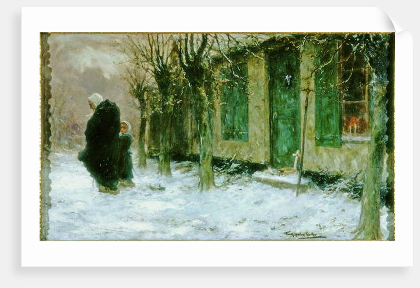 The Green Shutters, Viaticum, Belgium, 1918 by Frank Spenlove-Spenlove