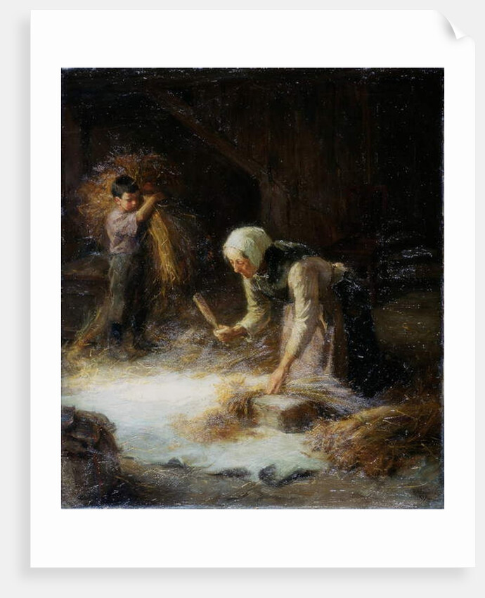 Threshing the Gleanings, 1899 by Ralph Hedley