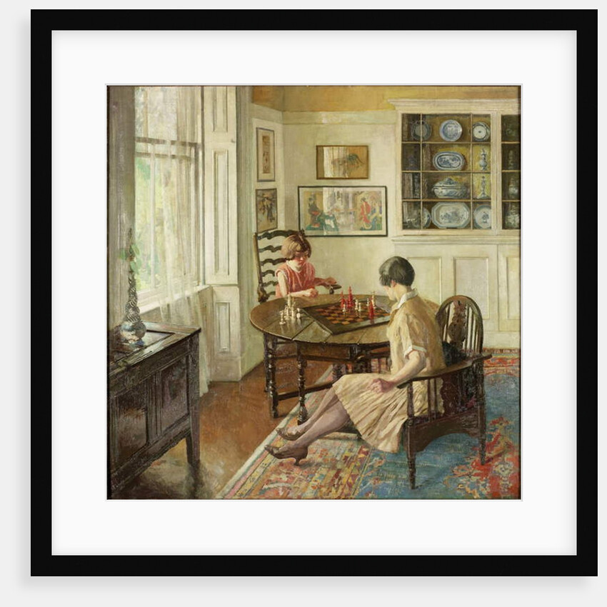 A Lesson in Chess, 1931-c.1933 by Allan Douglass Mainds