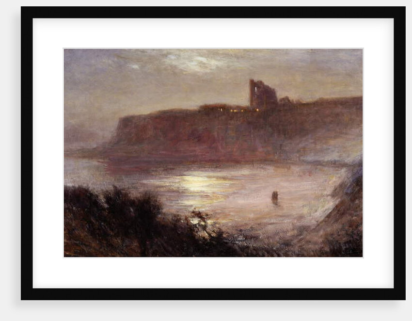 Moonlight - Tynemouth Priory, c.1922 by Robert Jobling