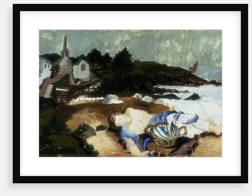 Sleeping Fisherman, Ploar, Brittany, 1930 by Christopher Wood