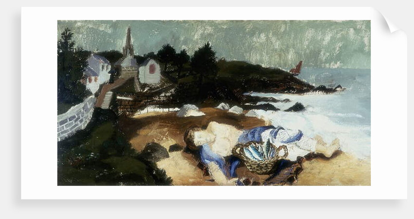 Sleeping Fisherman, Ploar, Brittany, 1930 by Christopher Wood