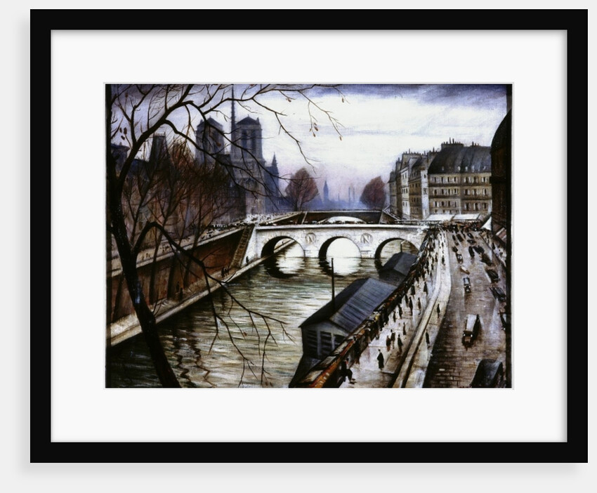 Notre Dame de Paris from Quai des Grands Augustins by Christopher Richard Wynne Nevinson