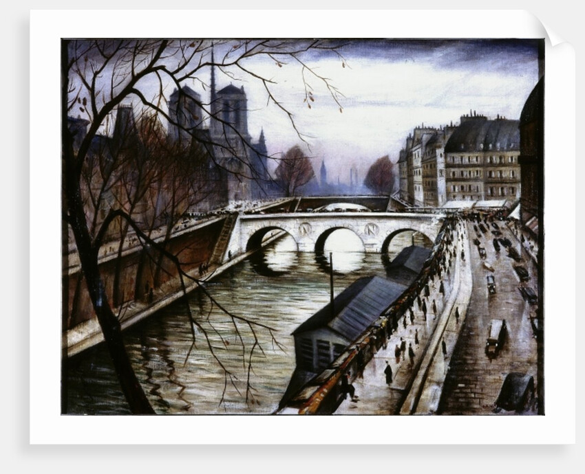 Notre Dame de Paris from Quai des Grands Augustins by Christopher Richard Wynne Nevinson