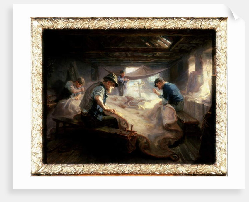 The Sail Loft, 1908 by Ralph Hedley