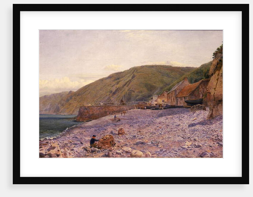 Among the Shingle at Clovelly, 1864 by Charles Napier Hemy
