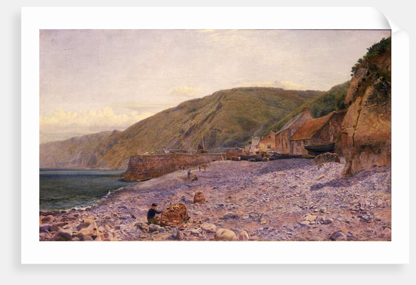 Among the Shingle at Clovelly, 1864 by Charles Napier Hemy