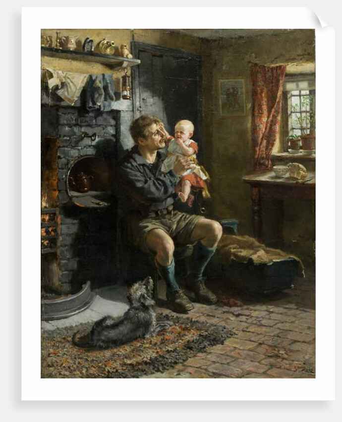 Geordie Haa'd the Bairn, 1890 by Ralph Hedley