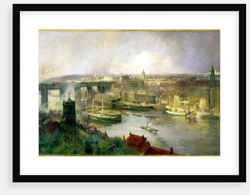 Newcastle upon Tyne from Gateshead, 1895 by Niels Moller Lund
