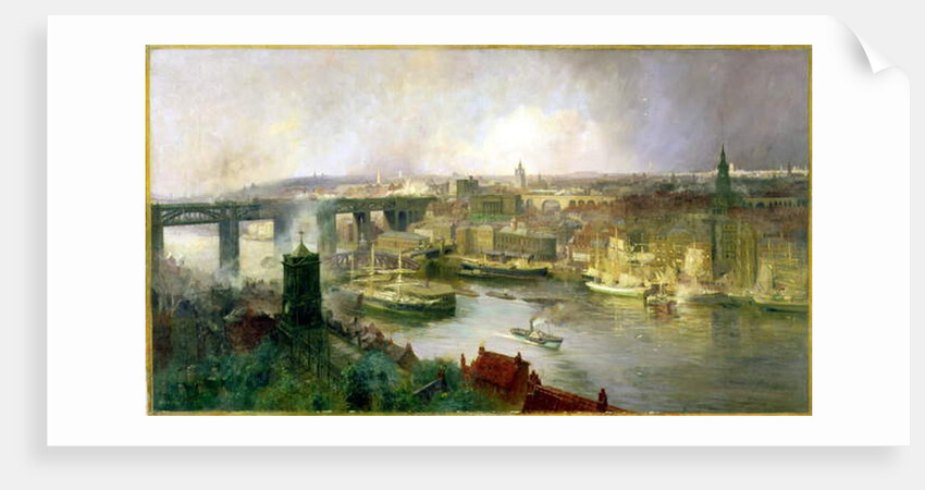 Newcastle upon Tyne from Gateshead, 1895 by Niels Moller Lund