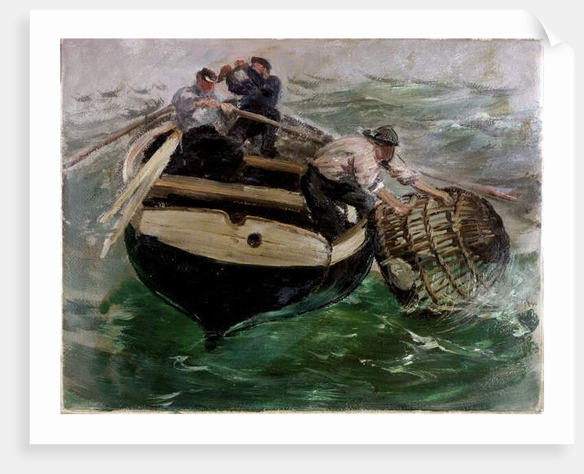 Hauling in Lobster Pots by Charles Napier Hemy