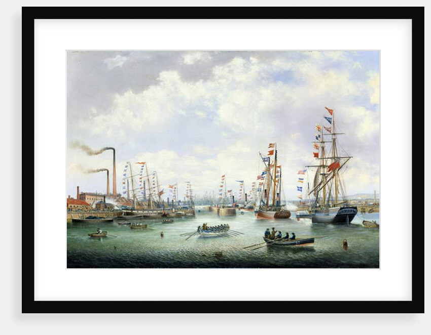 The Opening of Tyne Dock, 1859 by John Scott