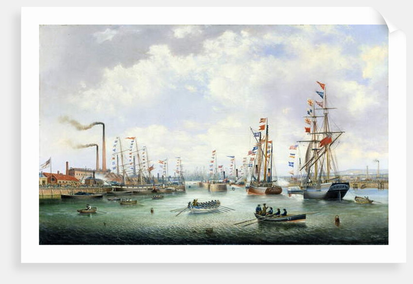 The Opening of Tyne Dock, 1859 by John Scott