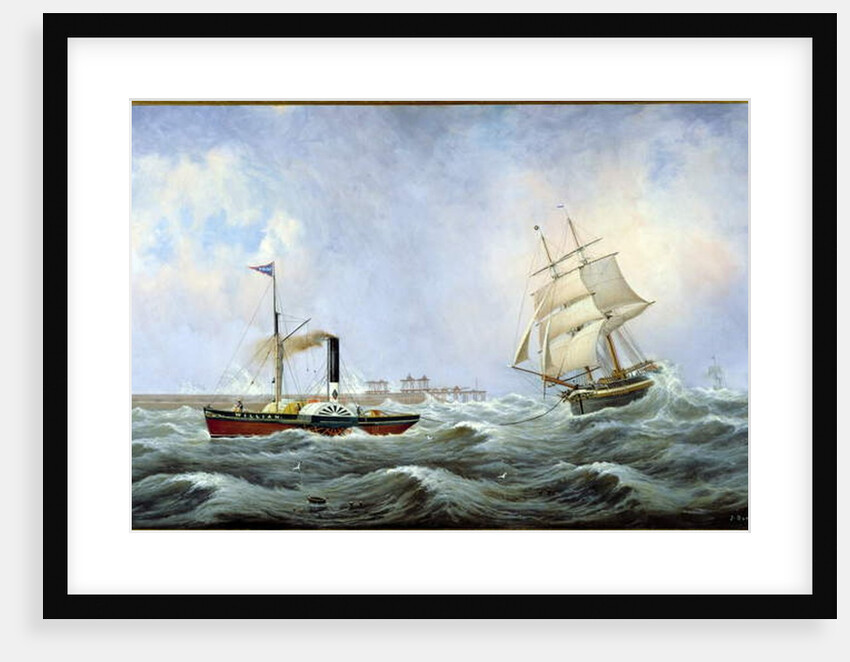 The Brig 'Brotherly Love' and Tug 'William', 1875 by John Scott