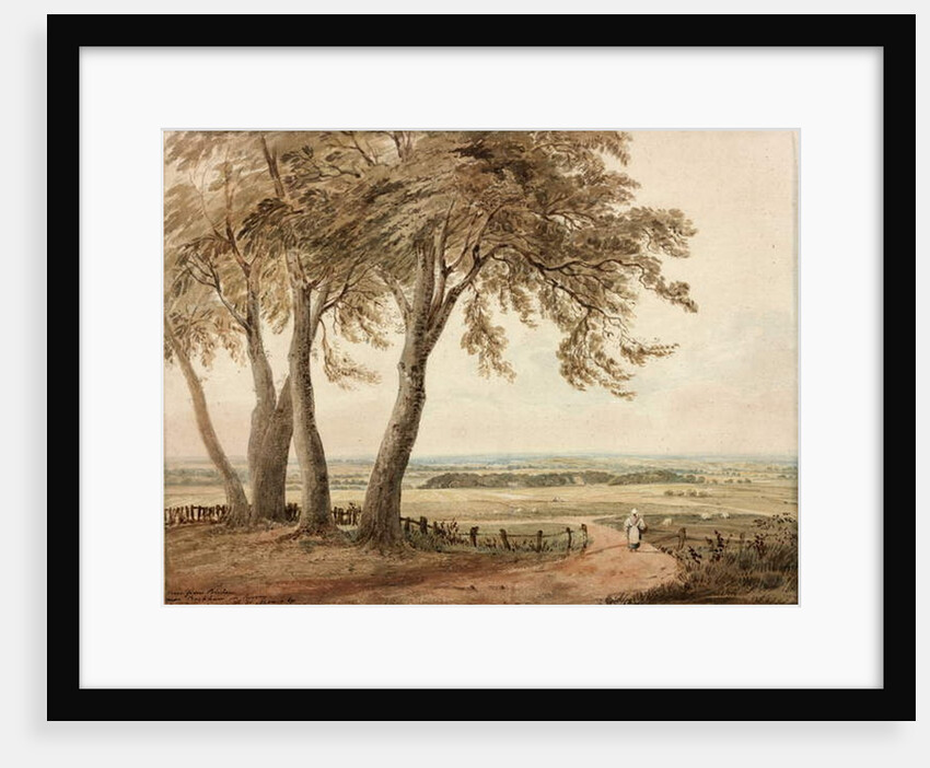 View from Polesden, Surrey, 1800 by John Varley