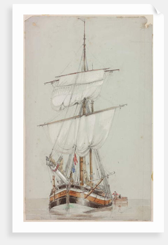 Study of a Sailing Ship by John Wilson Carmichael