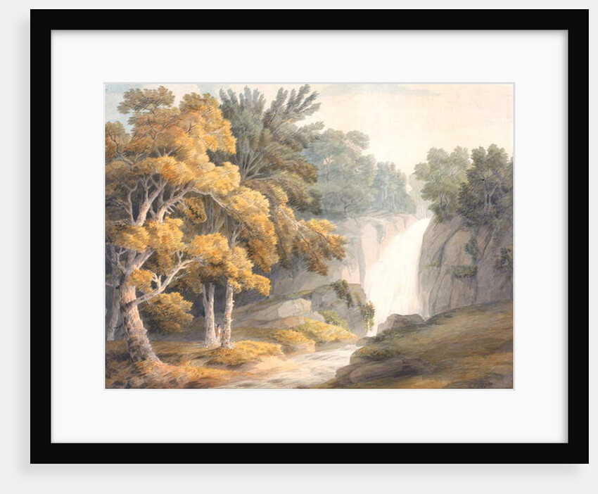 Landscape with Waterfall by Francis Towne