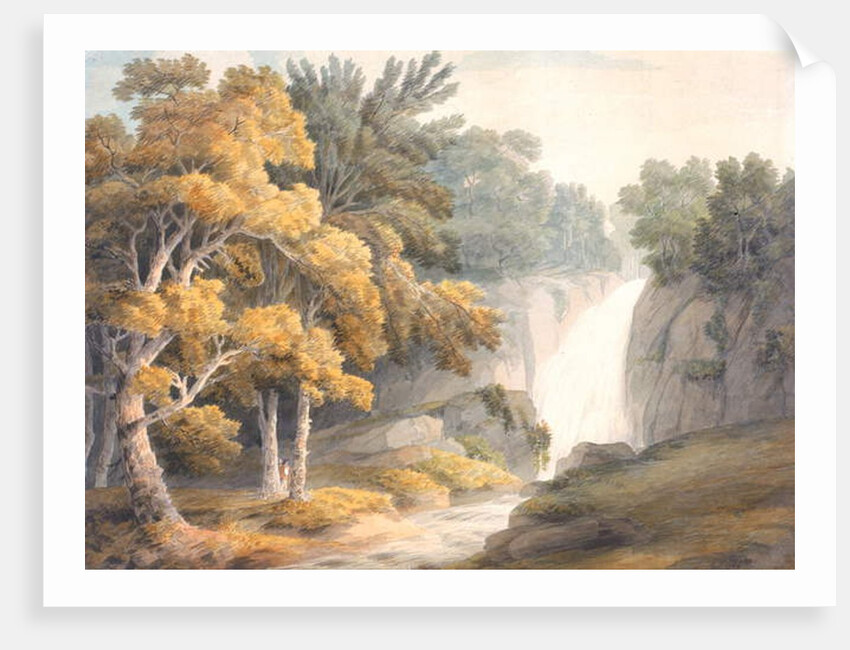 Landscape with Waterfall by Francis Towne