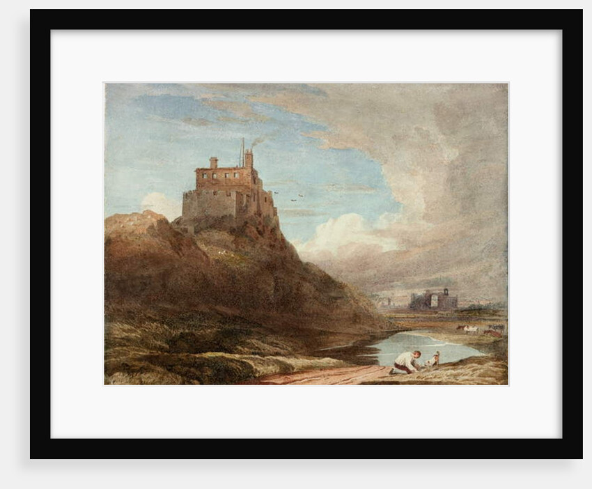 View of Holy Island Castle by John Varley
