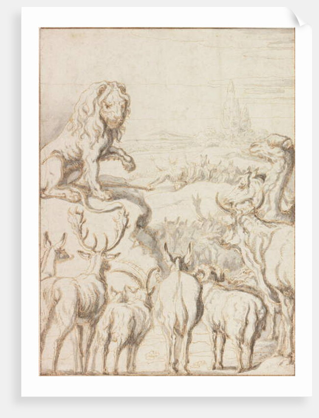 The Lion, King of the Animals by Francis Barlow