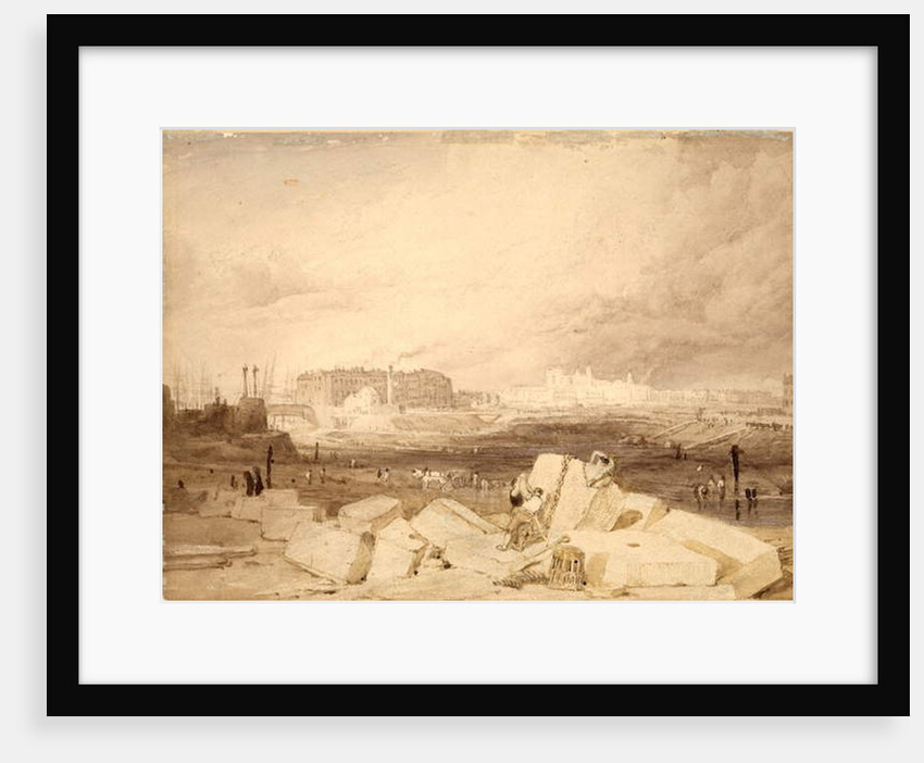 St Katherines's Dock, London by William Clarkson Stanfield