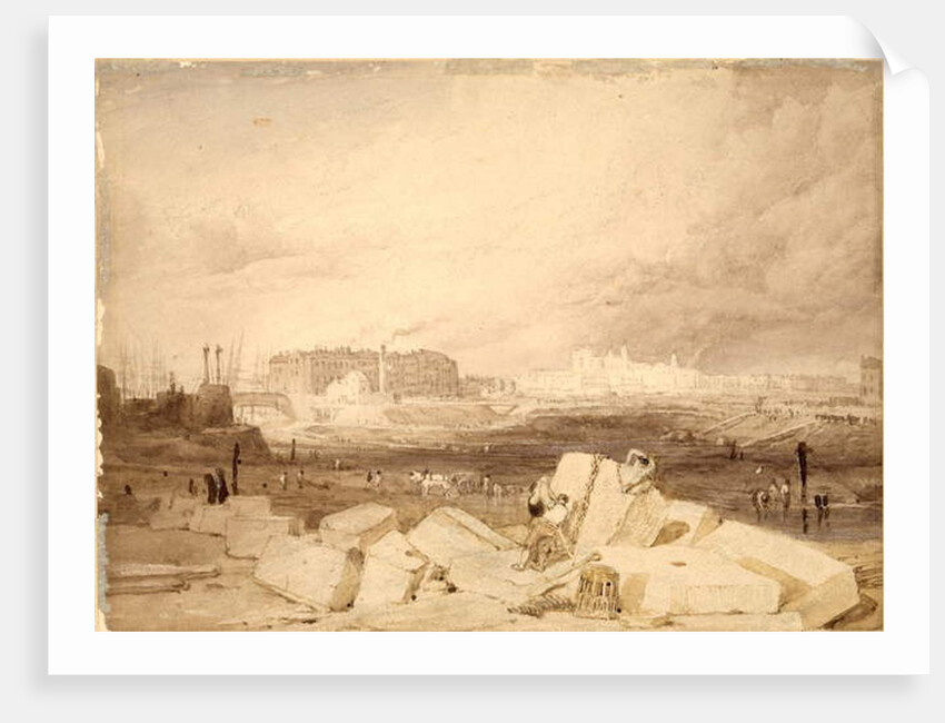 St Katherines's Dock, London by William Clarkson Stanfield