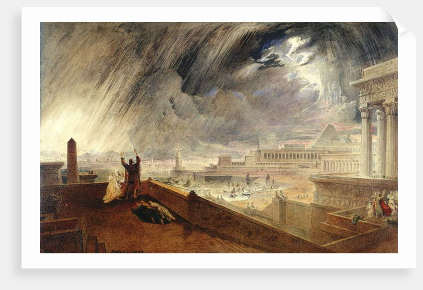 Design for the Seventh Plague of Egypt by John Martin
