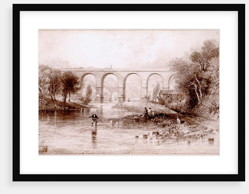 Wetheral Bridge, 1836 by John Wilson Carmichael