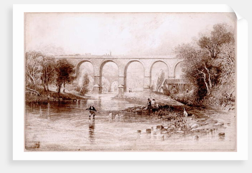 Wetheral Bridge, 1836 by John Wilson Carmichael