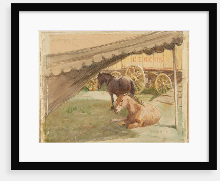Two Horses Resting, 1884 by John Atkinson